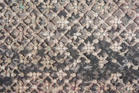 Damask seamless wall background. Eastern pattern with ethnic mosaic texture Stock Photos