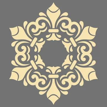 Damask Vector Background With Arabesques in Oriental Style Stockillustratie