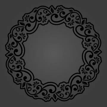 Damask Vector Background With Arabesques in Oriental Style Stockillustratie