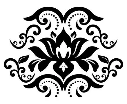 Damask Vector Background With Arabesques in Oriental Style Stockillustratie