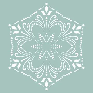 Damask Vector Background With Arabesques in Oriental Style Stockillustratie