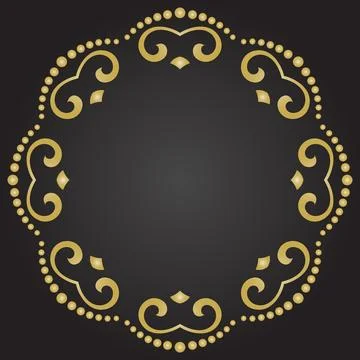 Damask Vector Background With Arabesques in Oriental Style Stockillustratie