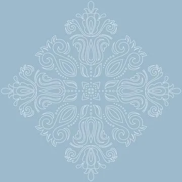 Damask Vector Background With Arabesques in Oriental Style 스톡 일러스트