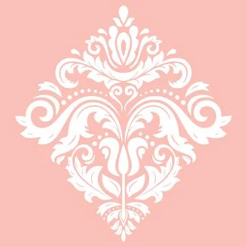 Damask Vector Background With Arabesques in Oriental Style イラスト素材