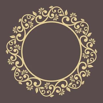 Damask Vector Background With Arabesques in Oriental Style Illustrazione stock