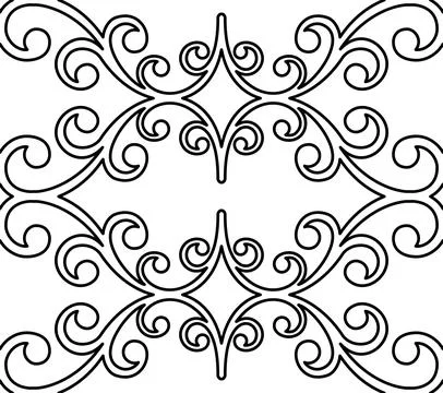 Damask Vector Background With Arabesques in Oriental Style Illustrazione stock