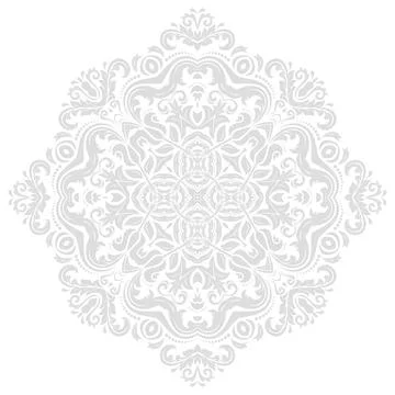 Damask Vector Background With Arabesques in Oriental Style Illustrazione stock