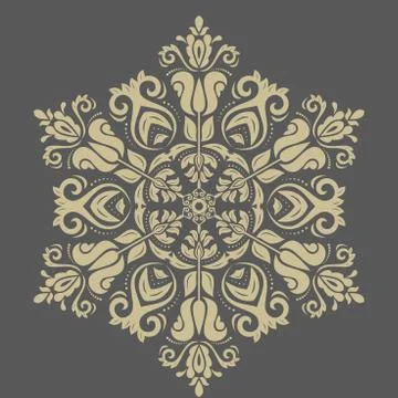 Damask Vector Orient Pattern Stock-Illustration