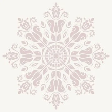 Damask Vector Orient Pattern 库存插图