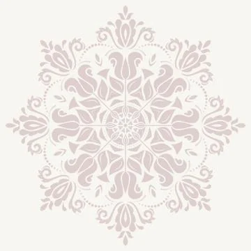 Damask Vector Orient Pattern Stock Illustration