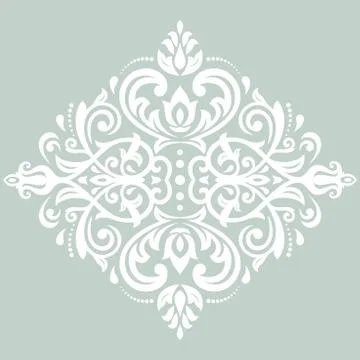 Damask Vector Orient Pattern Illustrazione stock