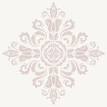 Damask Vector Orient Pattern Stock Illustration
