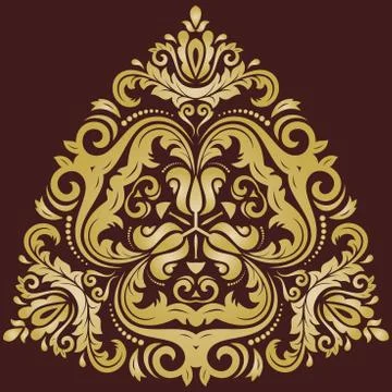 Damask Vector Orient Pattern Illustrazione stock