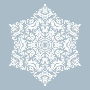 Damask Vector Orient Pattern 库存插图