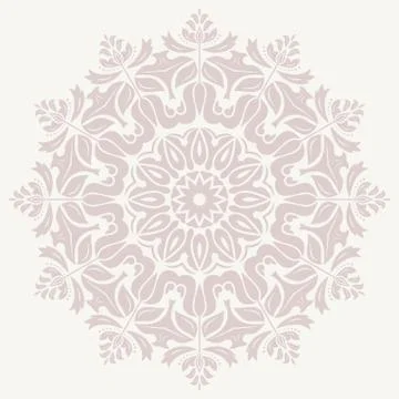 Damask Vector Orient Pattern Illustrazione stock
