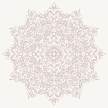 Damask Vector Orient Pattern Stockillustratie