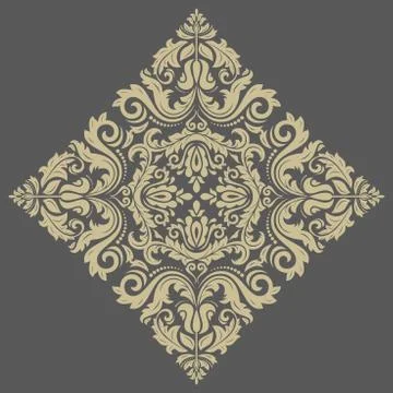 Damask Vector Orient Pattern イラスト素材