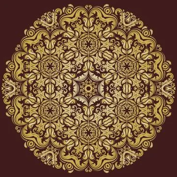 Damask Vector Orient Pattern イラスト素材