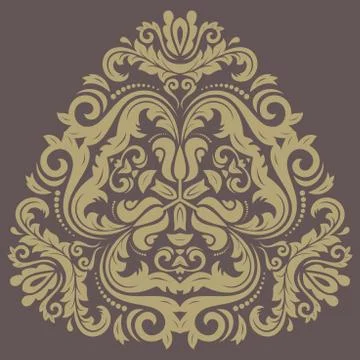 Damask Vector Orient Pattern Stockillustratie