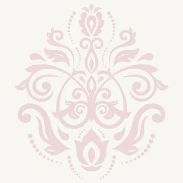 Damask Vector Orient Pattern Illustrazione stock