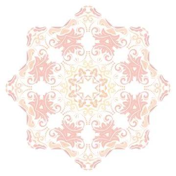 Damask Vector Orient Pattern Illustrazione stock