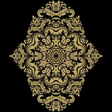 Damask Vector Oriental Pattern Stock Illustration
