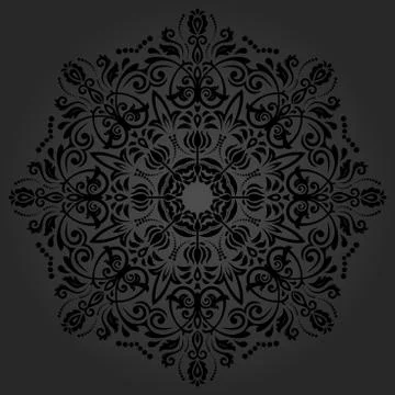 Damask Vector Oriental Pattern Illustrazione stock