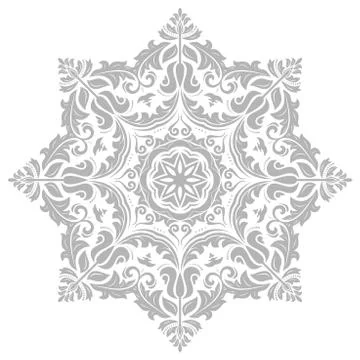 Damask Vector Oriental Pattern Stock Illustration