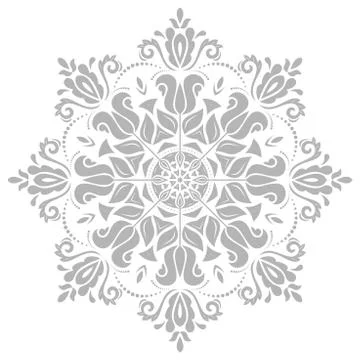 Damask Vector Oriental Pattern Stock Illustration