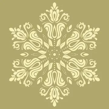 Damask Vector Oriental Pattern Stock Illustration