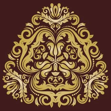 Damask Vector Oriental Pattern Stock Illustration