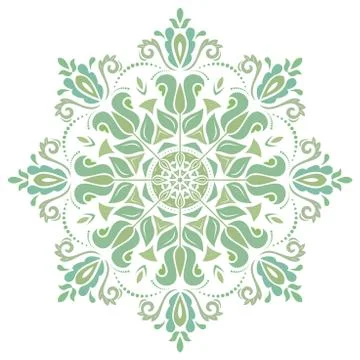 Damask Vector Oriental Pattern Illustrazione stock