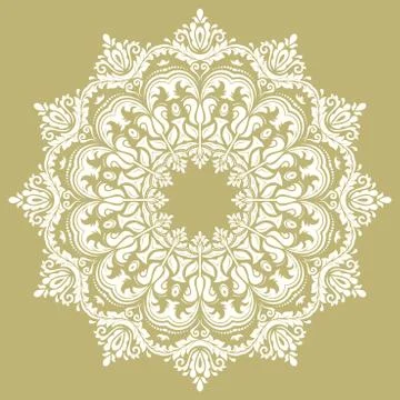 Damask Vector Oriental Pattern Stock Illustration