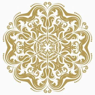 Damask Vector Oriental Pattern Illustrazione stock