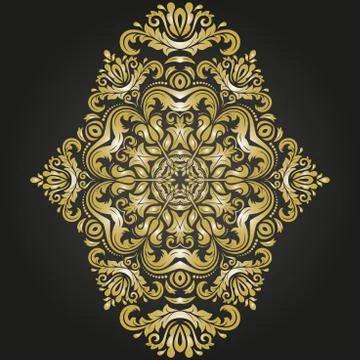 Damask Vector Oriental Pattern Stock Illustration