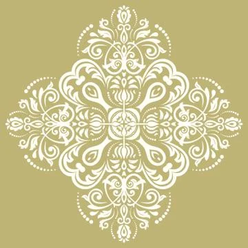 Damask Vector Oriental Pattern Illustrazione stock