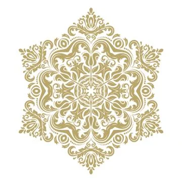 Damask Vector Oriental Pattern Stock Illustration