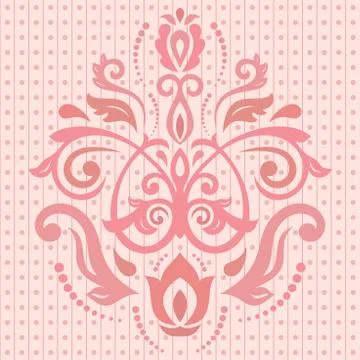Damask Vector Oriental Pattern Stock Illustration
