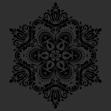 Damask Vector Oriental Pattern Stock Illustration