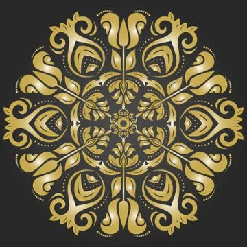 Damask Vector Oriental Pattern 스톡 일러스트