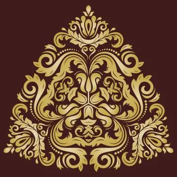 Damask Vector Oriental Pattern Illustrazione stock