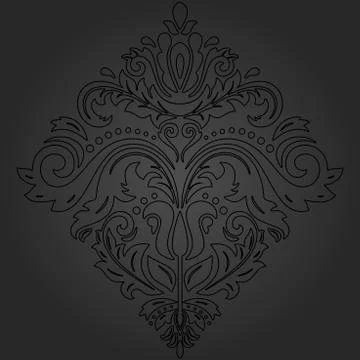 Damask Vector Oriental Pattern Stock Illustration
