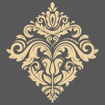 Damask Vector Oriental Pattern Stock Illustration