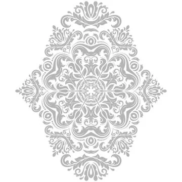 Damask Vector Oriental Pattern Stock Illustration