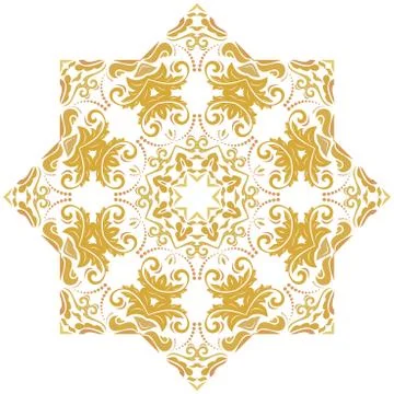 Damask Vector Oriental Pattern Illustrazione stock