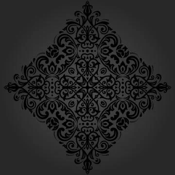 Damask Vector Oriental Pattern Stock Illustration
