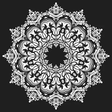 Damask Vector Oriental Pattern Stock Illustration
