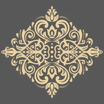 Damask Vector Oriental Pattern Illustrazione stock