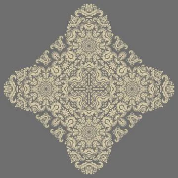 Damask Vector Oriental Pattern Illustrazione stock