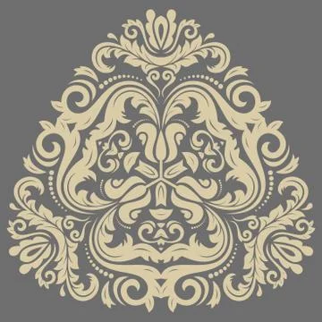 Damask Vector Oriental Pattern Stock Illustration